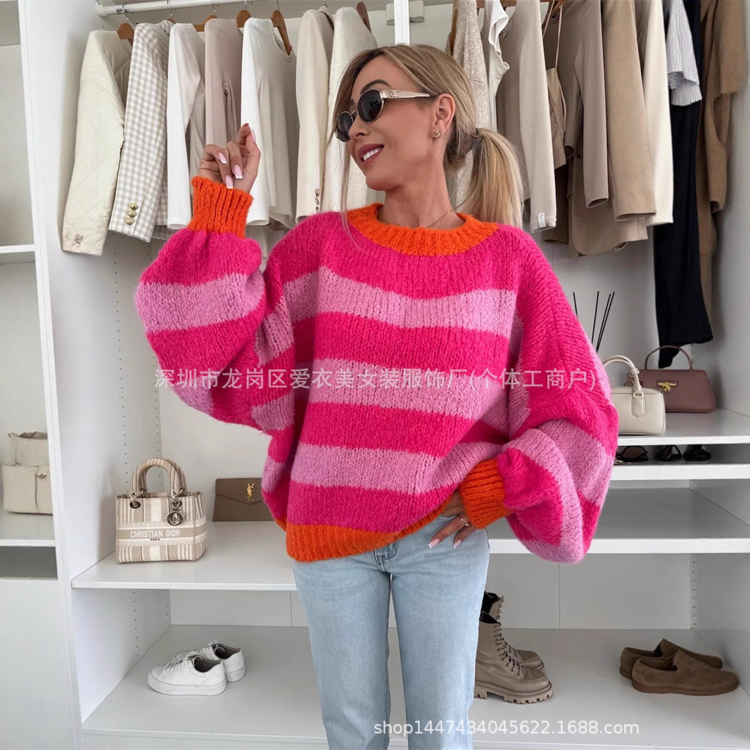 Street Fashion Trends 2026 - 2026 봄 신상 여성 스트라이프 긴팔