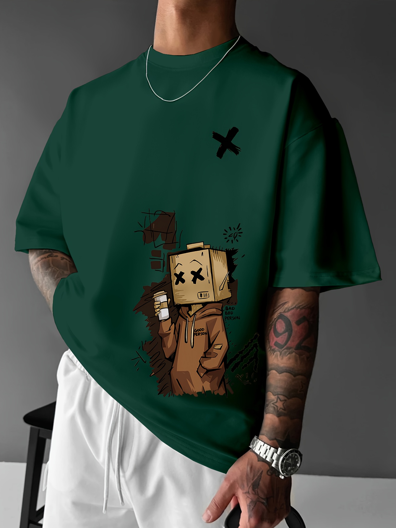 Street Fashion Graffiti - 유럽과 미국의 여름 남성 패션 만화