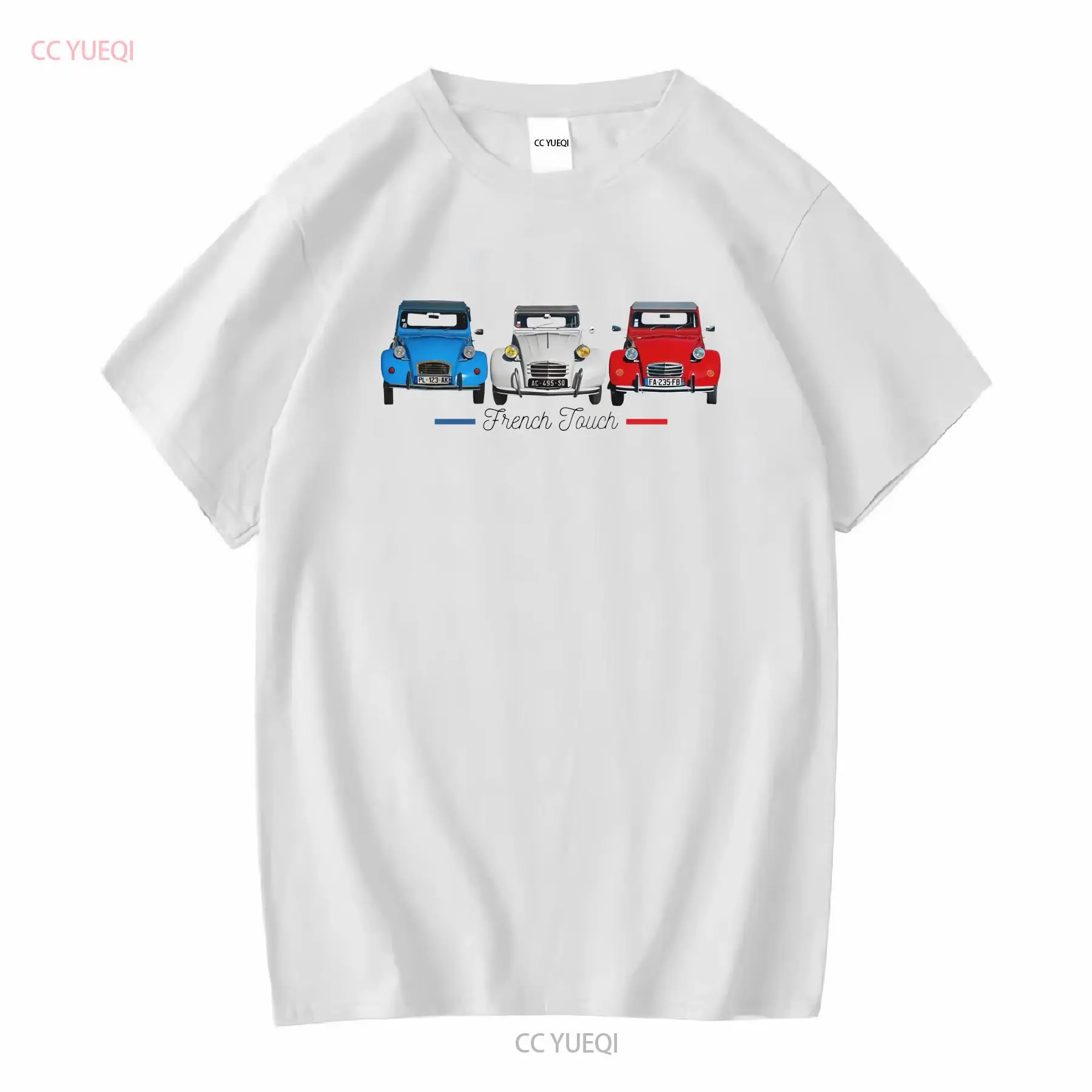 French Street Fashion - 두 마리의 말 2 CV 티셔츠
