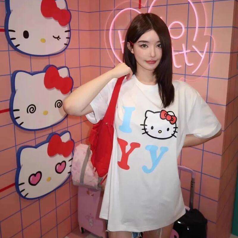 Street Fashion Casual - 반팔 산리오 여름 순면 유니섹스 티셔츠