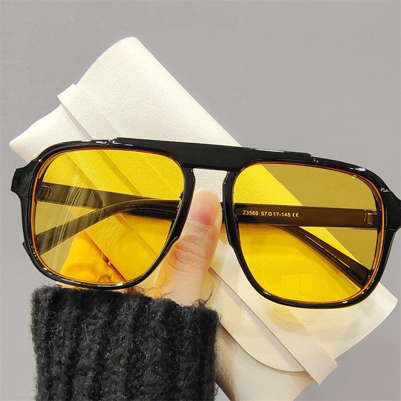 새로운 오버사이즈 프레임 선글라스 클래식 여성용 스포츠 - Street Fashion Glasses 리뷰 및 가격