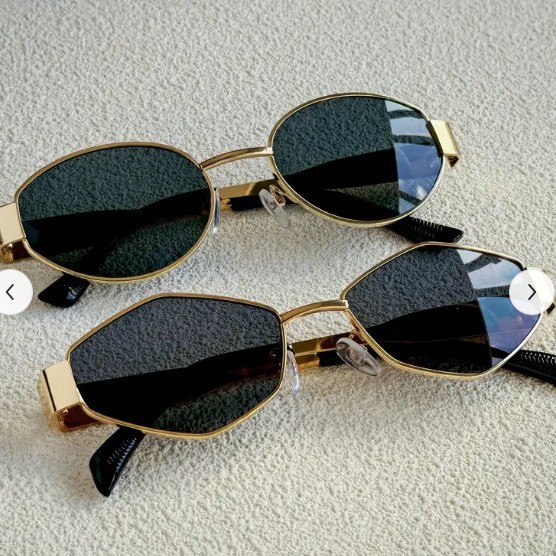 여성용 트렌디한 라운드 프레임 메탈 선글라스, 패셔너블 - Street Fashion Glasses 리뷰 및 가격
