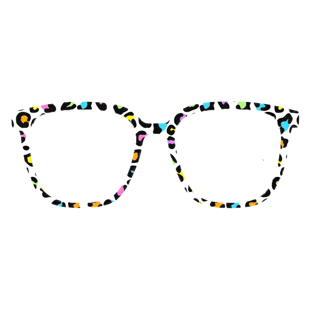 트렌디 한 무지개 표범 인쇄 사각형 안경 프레임 여성  - Street Fashion Glasses 리뷰 및 가격