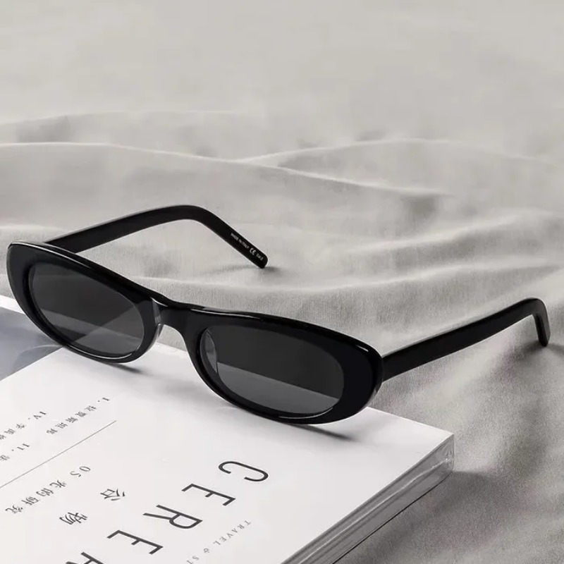 뉴 레트로 오벌 프레임 선글라스, 개성있는 작은 프레임 - Street Fashion Glasses 리뷰 및 가격