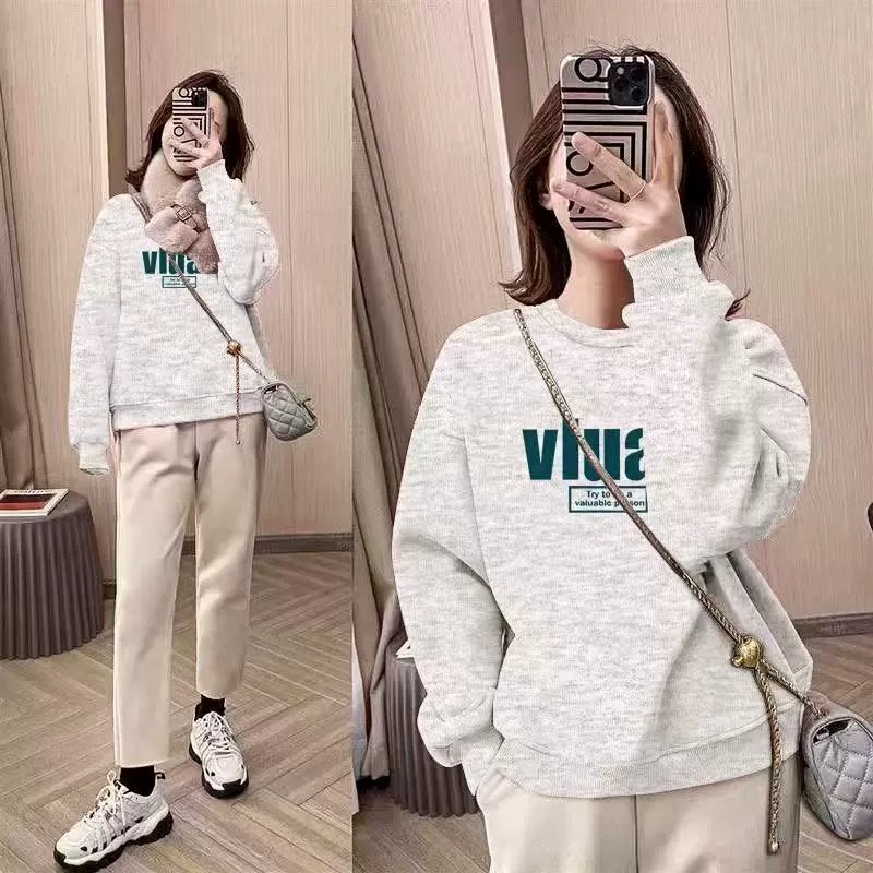 여성용 오버사이즈 크루넥 스웨트셔츠, 플리스 안감 두꺼 - Oversized Crewneck Fleece 리뷰 및 가격