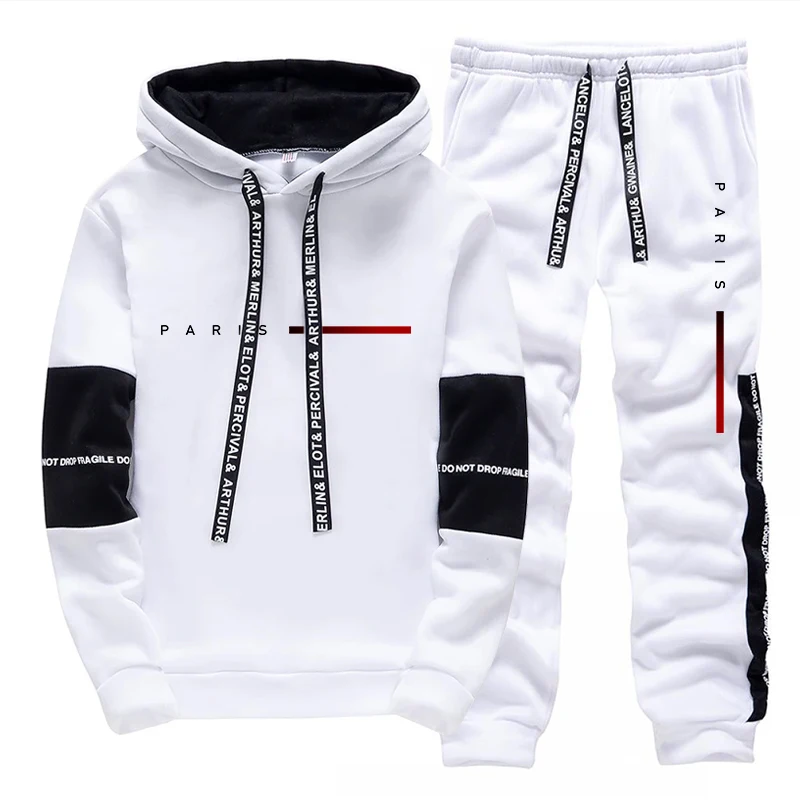 파리 패션 후디 스트리트웨어 남성 세트 후드 스웨트셔츠 - Street Fashion Casual 리뷰 및 가격