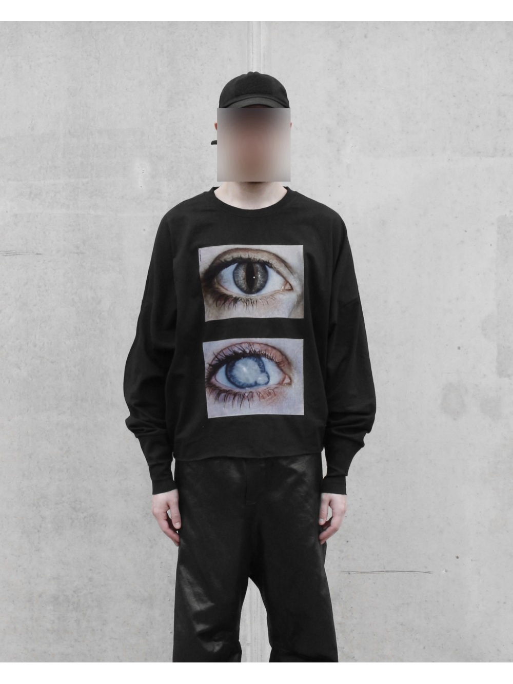 2026 새로운 다크 고딕 현실적인 더블 아이 인쇄 긴 - Street Fashion Casual 리뷰 및 가격