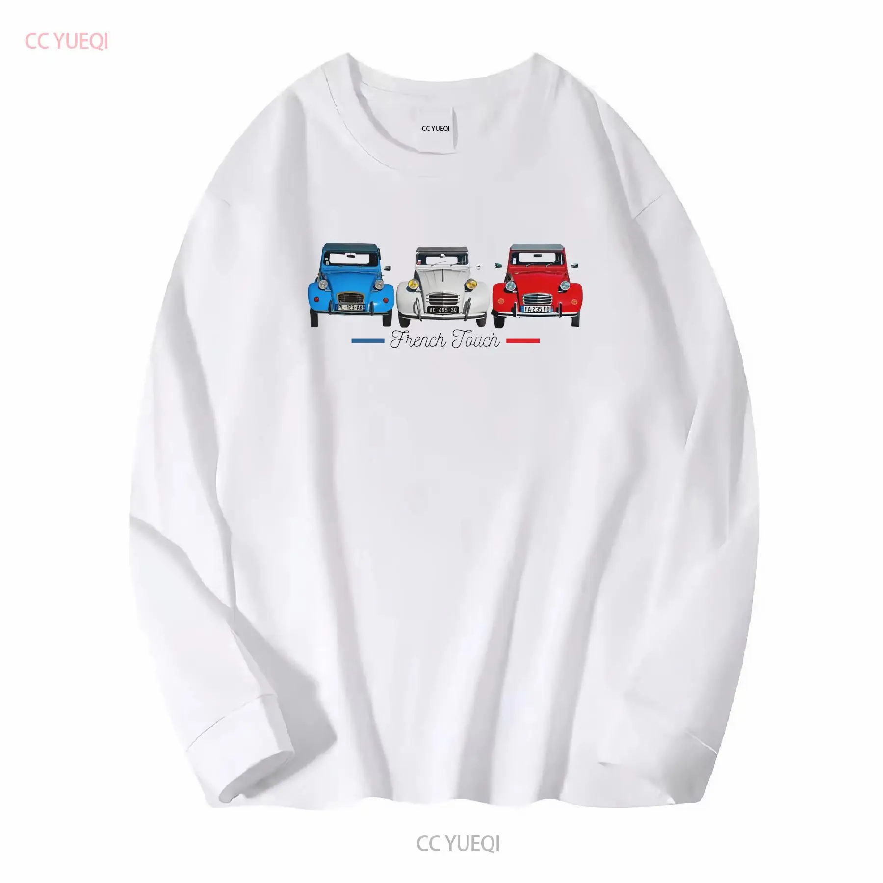 두 마리의 말 2 CV 티셔츠 남성용 면 프랑스 자동차 - French Street Fashion 리뷰 및 가격