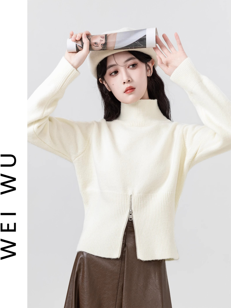 스웨터 점퍼 풀오버 여성 다크 블루 Y2K 코튼 컬러블 - Street Fashion Culture 리뷰 및 가격