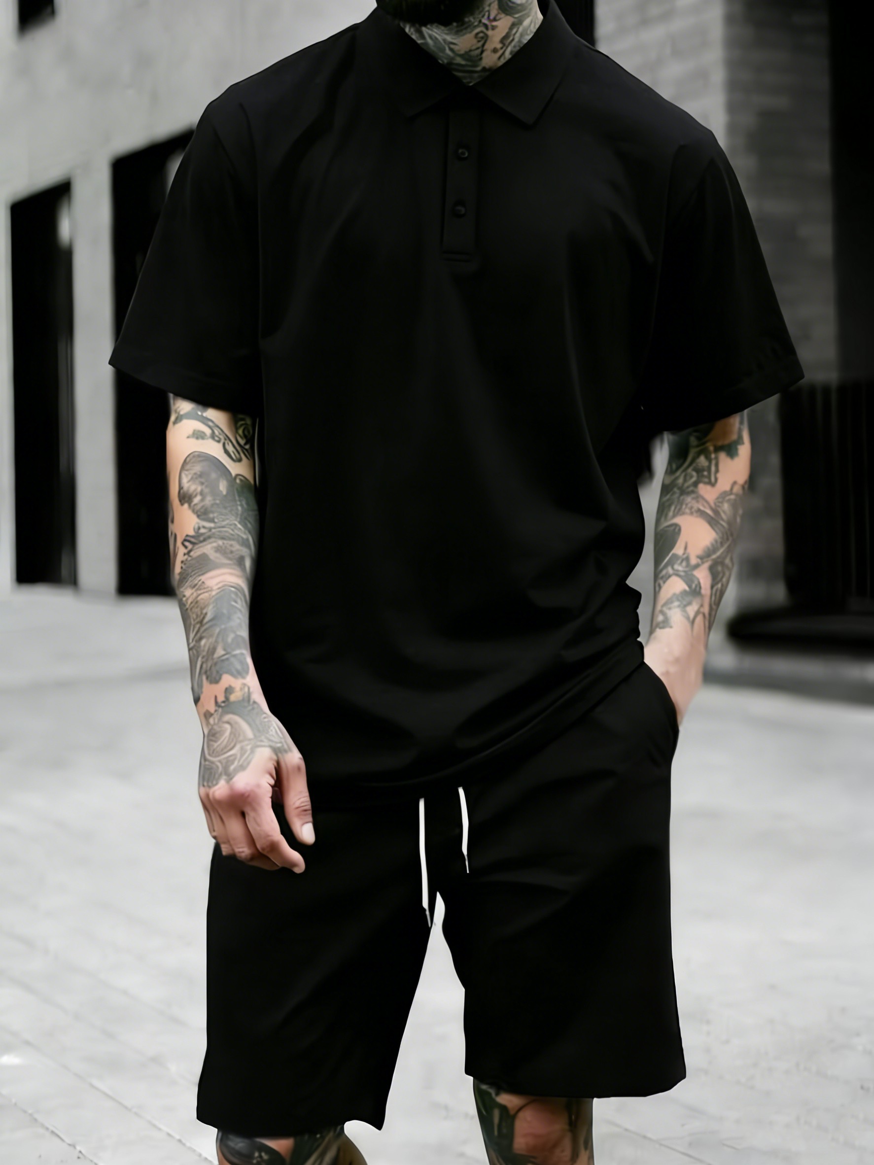 4 컬러 여름 루즈 폴로 셔츠 남성용 스포츠 심플 패션 - Street Fashion Culture 리뷰 및 가격