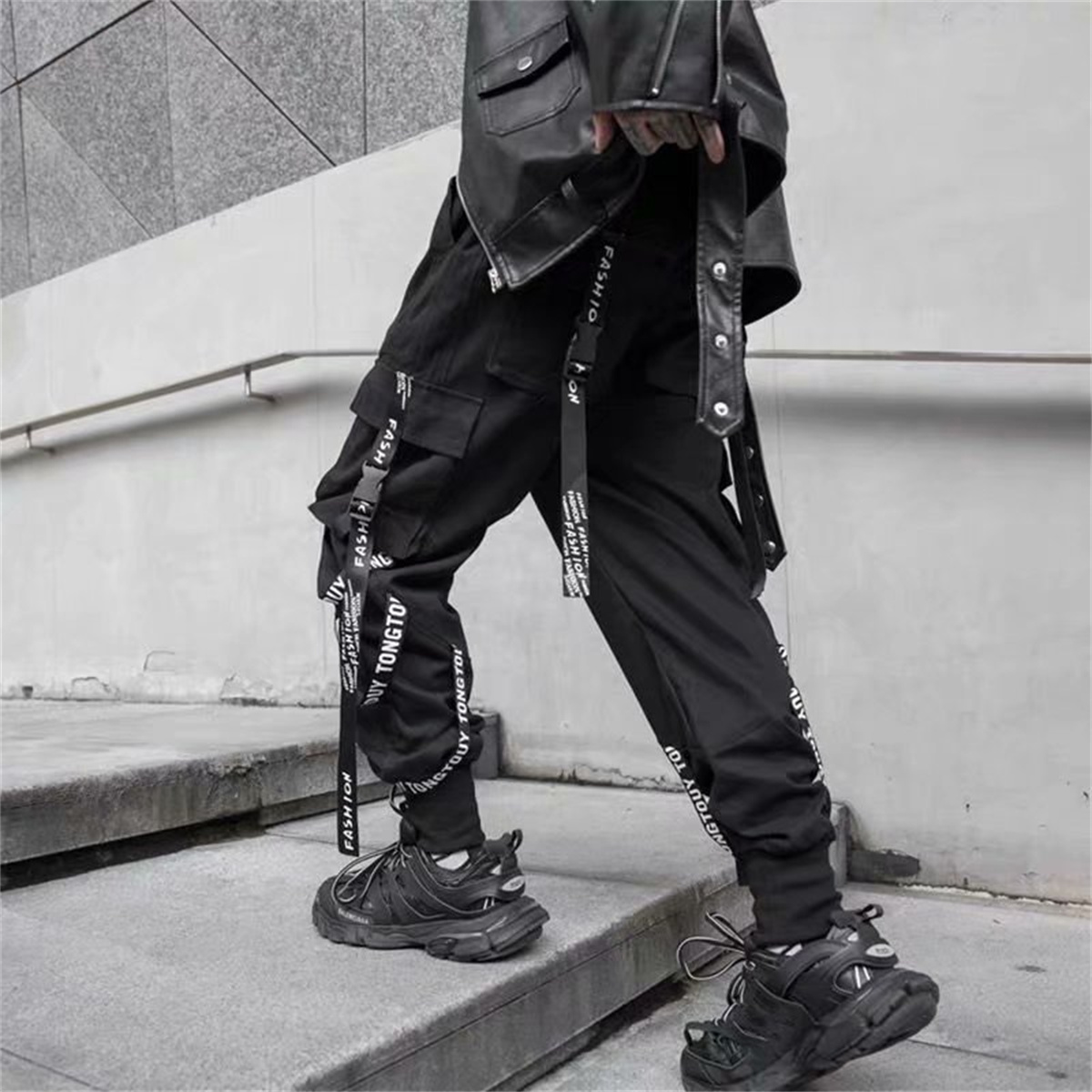 패션 새로운 카고 바지 남성 조깅 팬츠 남성 조깅 일본 - Street Fashion In Japanese 리뷰 및 가격