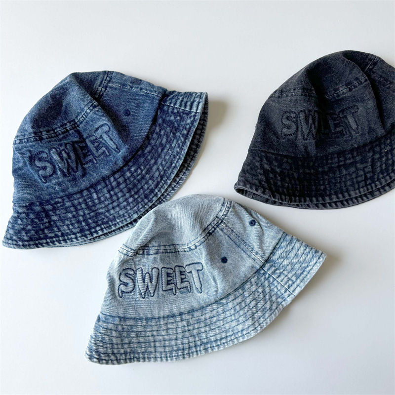 일본 레트로 키즈 버킷햇 50-52cm 2-4세 레터링 - Street Fashion In Japanese 리뷰 및 가격