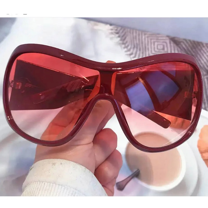 원피스 오버사이즈 Y2K 선글라스 여성용 남성용 빈티지 - Street Fashion Glasses 리뷰 및 가격