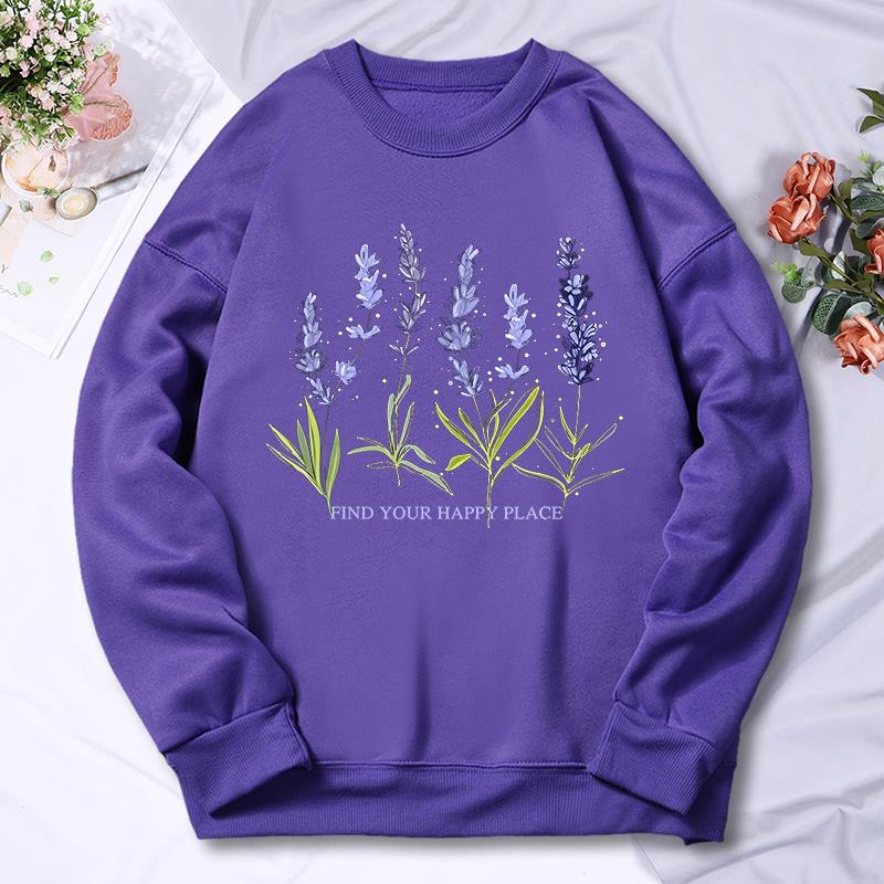 아름다운 라벤더 인쇄 여성 까마귀 거리 양털 Hoody - Oversized Crewneck Fleece 리뷰 및 가격