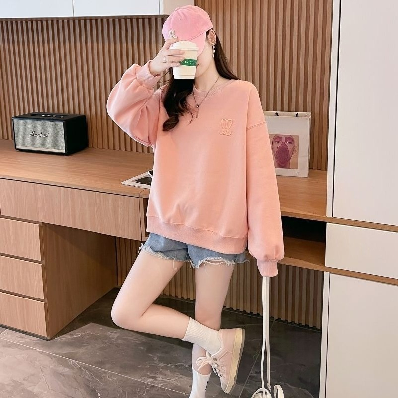 여성용 경량 오버사이즈 크루넥 스웨트셔츠 봄 가을 루즈 - Oversized Crewneck Fleece 리뷰 및 가격