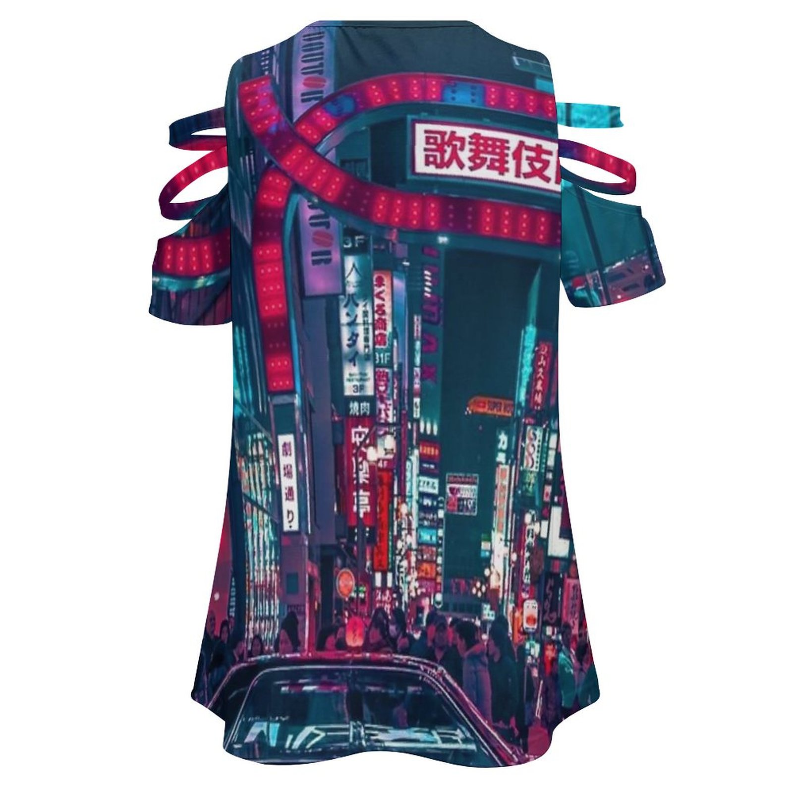 여성 캐주얼 프린트 지퍼 티셔츠, 브이넥 반팔 티셔츠, - Street Fashion In Tokyo 리뷰 및 가격