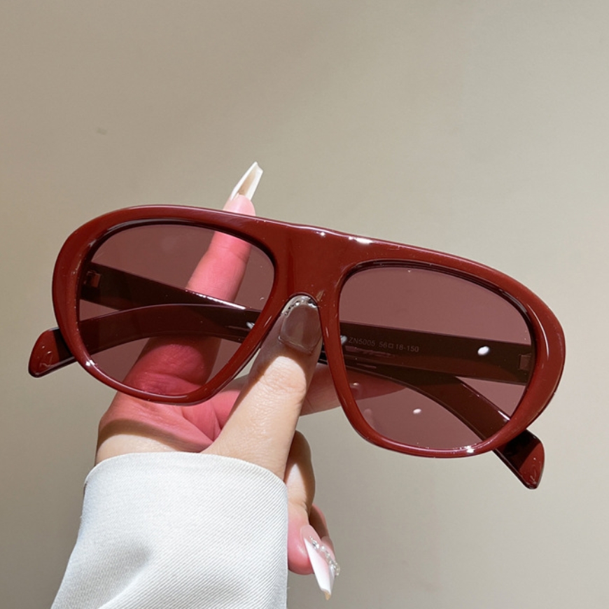 새로운 오버사이즈 파일럿 선글라스 여성 남성 빈티지 브 - Street Fashion Glasses 리뷰 및 가격